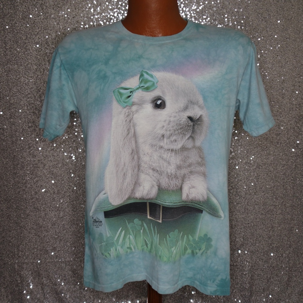 Lucky Rabbit Shirt Acid Wash Tie Dye Youth XL